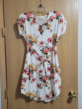 White Floral Dress